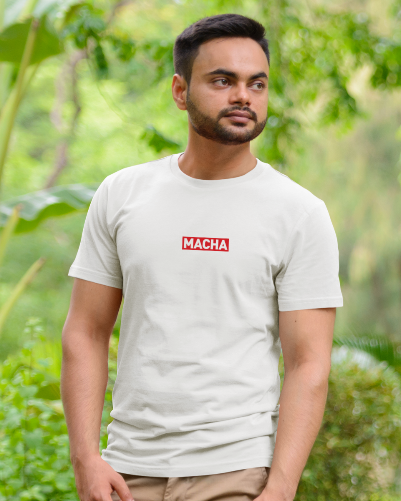 Macha Minimal Unisex T-shirt White