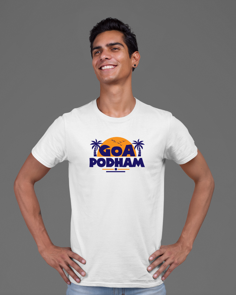 Goa Podham Unisex T-shirt White - Mad Monkey