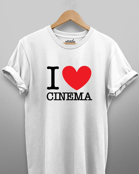 I Love Cinema Unisex T-shirt White