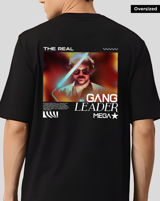 Gang Leader – Chiranjeevi Oversized Black Unisex T-shirt