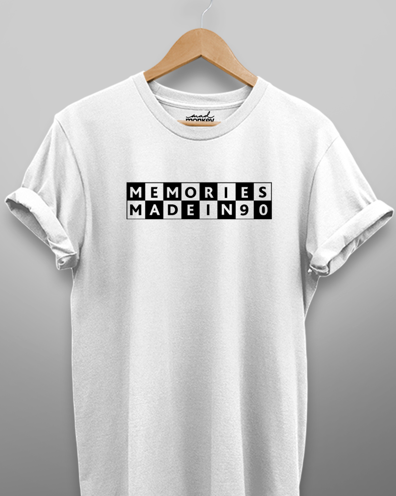 Memories Made in 90 Unisex T-shirt White