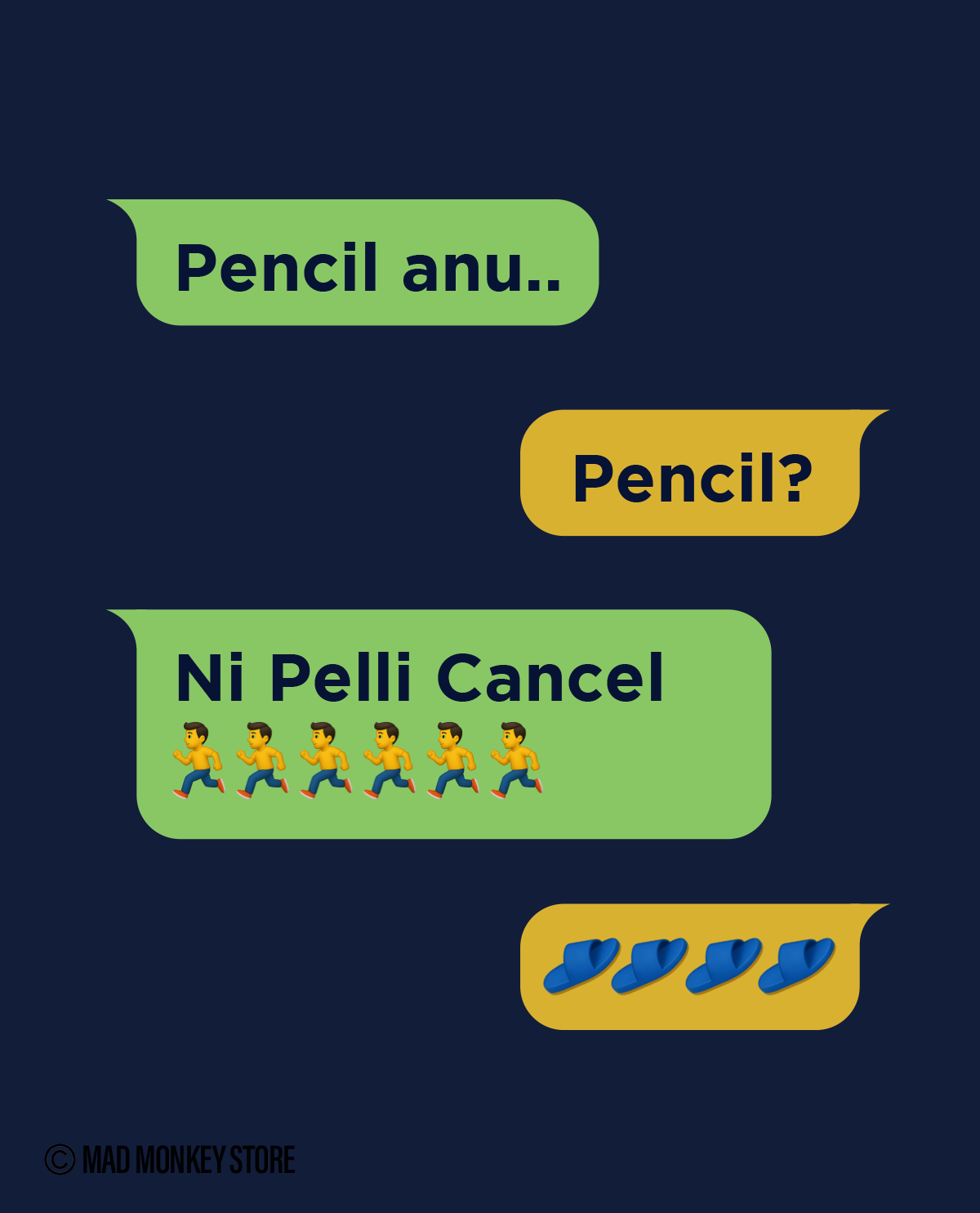 Pencil anu… Pencil? Ni Pelli Cancel – Unisex Navy Blue T-Shirt
