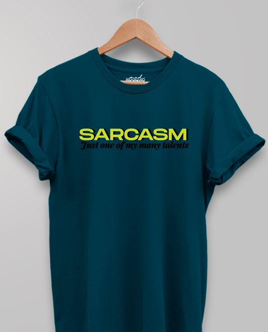 SARCASM Unisex T-shirt Petrol Blue