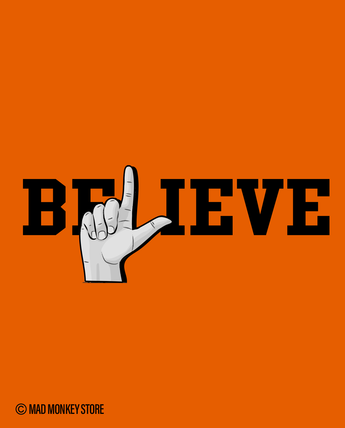 Believe in Abhishek Sharma Unisex T-shirt Orange