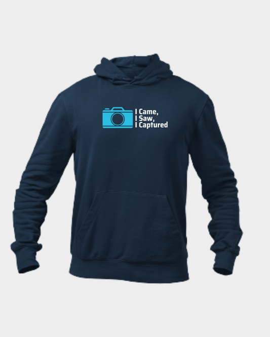I came I saw I captured Unisex Hoodie Navy Blue