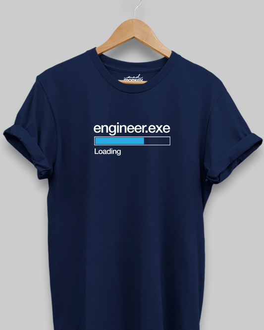 Engineer.exe Loading Unisex T-shirt Navy Blue