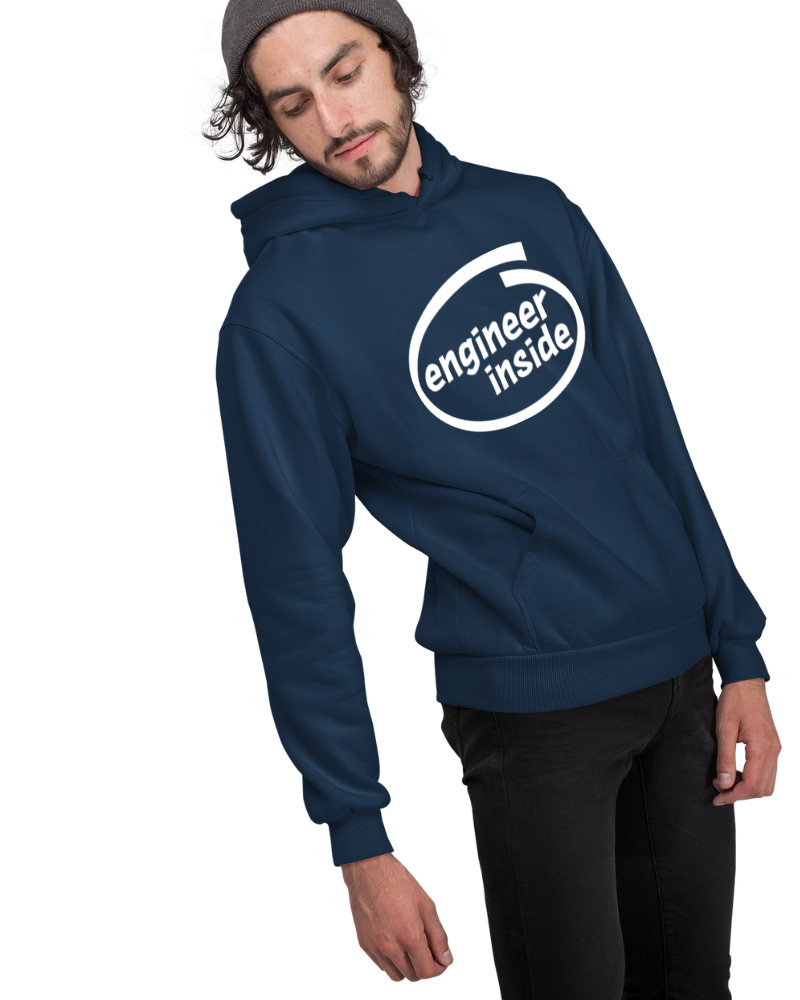 Engineer Inside! Unisex Hoodie Navy Blue