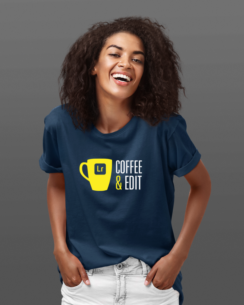Coffee & Edit Unisex T-shirt Navy Blue