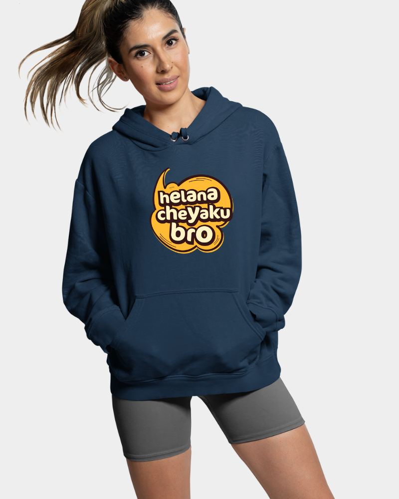 Helana Cheyaku Bro Unisex Hoodie Navy Blue