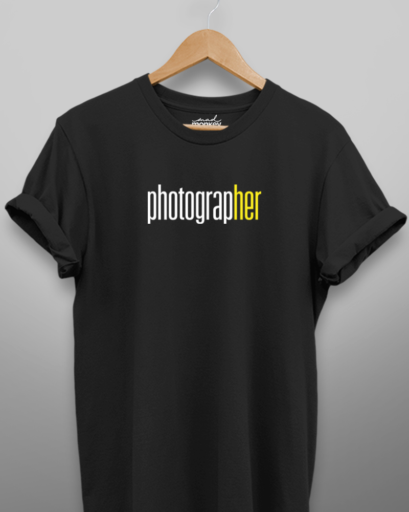 Photographer  Unisex T-shirt Black