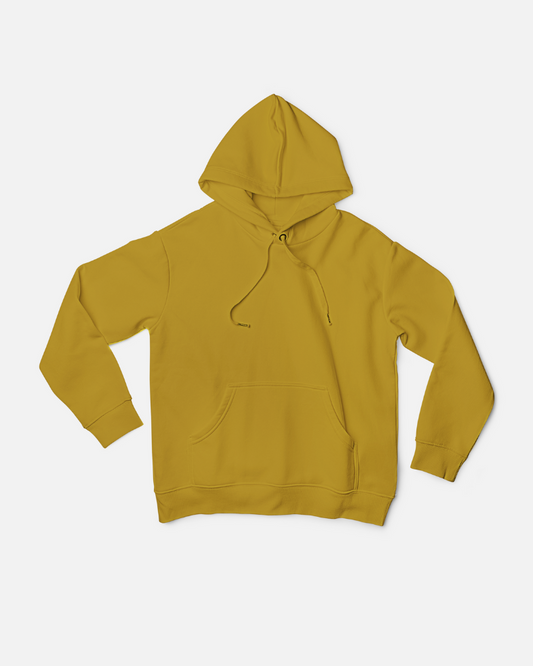 Musturd yellow Unisex Plain Hoodie