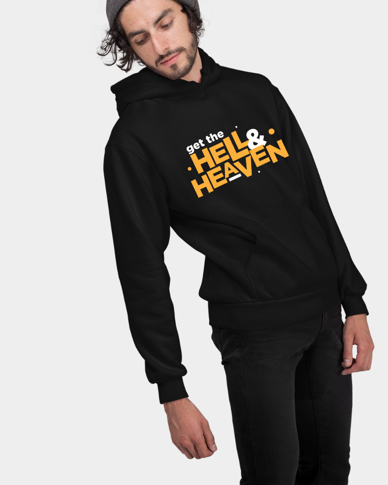 JATHI RATNALU - Get the Hell & Heaven Unisex Hoodie Black