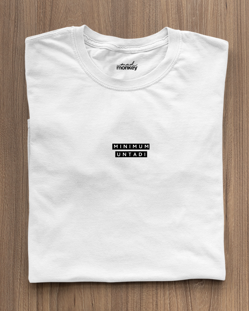 Minimum Untadi Minimal Unisex T-shirt White