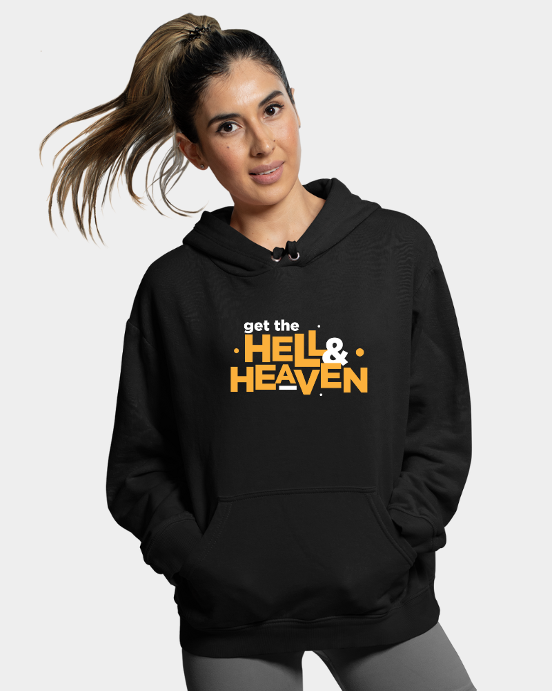 JATHI RATNALU - Get the Hell & Heaven Unisex Hoodie Black