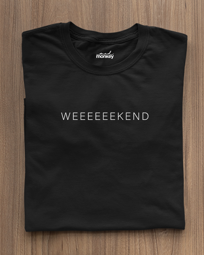 Weekend Minimal Unisex T-shirt Black