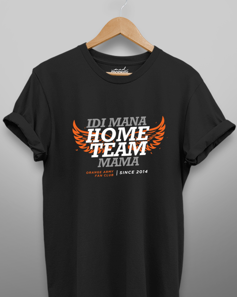 SRH Fan Merch - Idi Mana Home Team Mama Unisex T-shirt Black