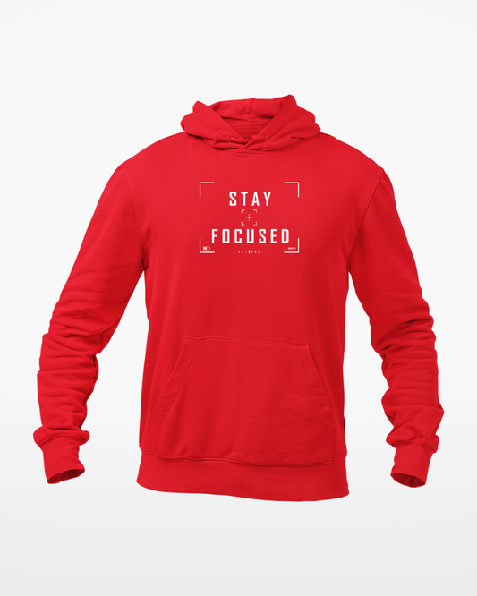 Stay Focused Unisex Hoodie Red