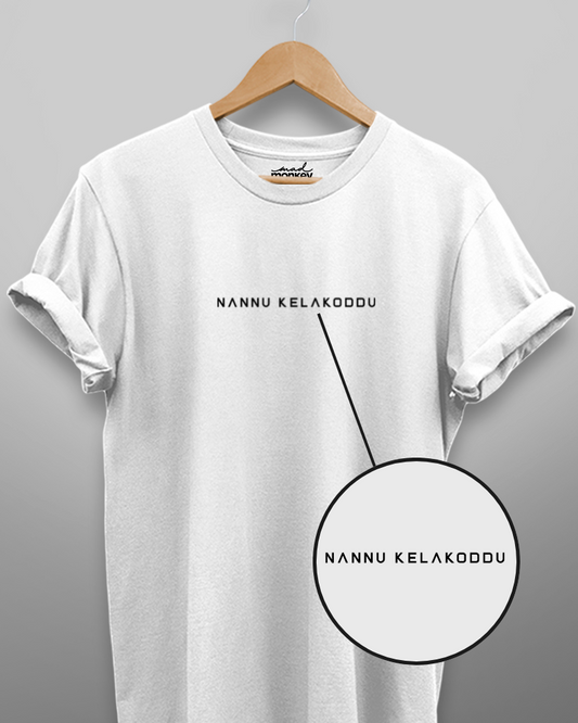 Nanu Kelakoddu Minimal Unisex T-shirt White