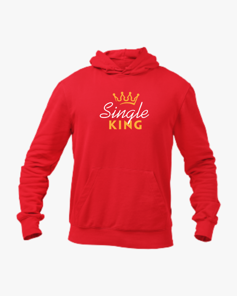 Single King Unisex Hoodie Red