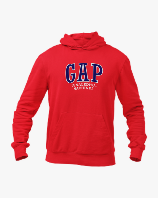 GAP ivvala Vachindhi Unisex Hoodie Red - Mad Monkey