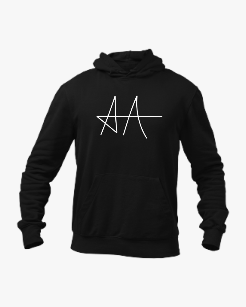 Allu Arjun AA Black Unisex Hoodie Black - Mad Monkey