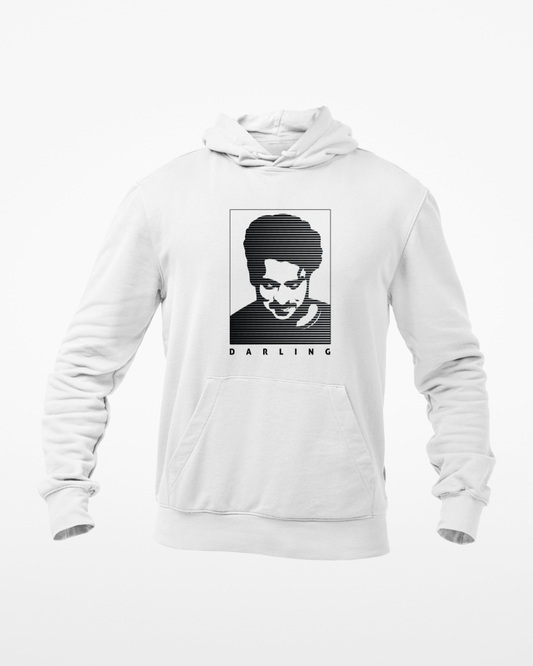 Darling- Prabhas Unisex Hoodie White - Mad Monkey