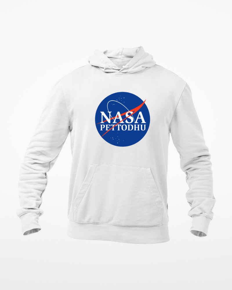 NASA Pettodhu Unisex Hoodie White - Mad Monkey