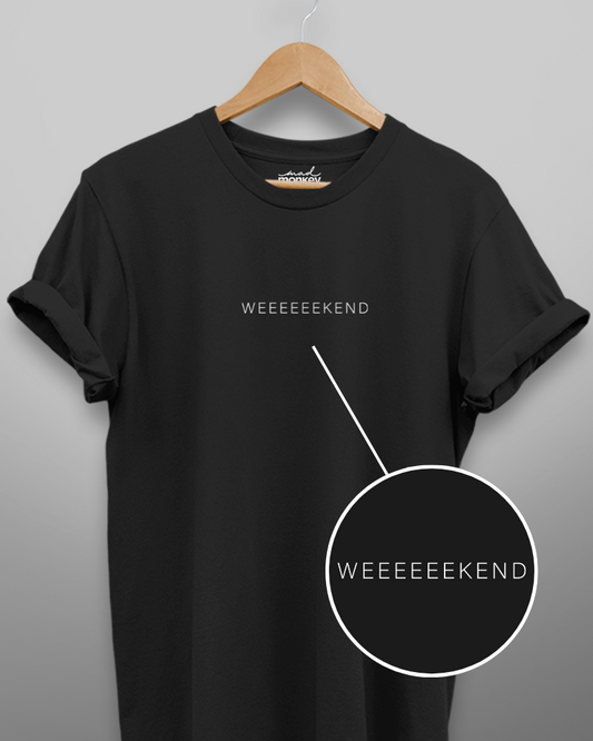 Weekend Minimal Unisex T-shirt Black