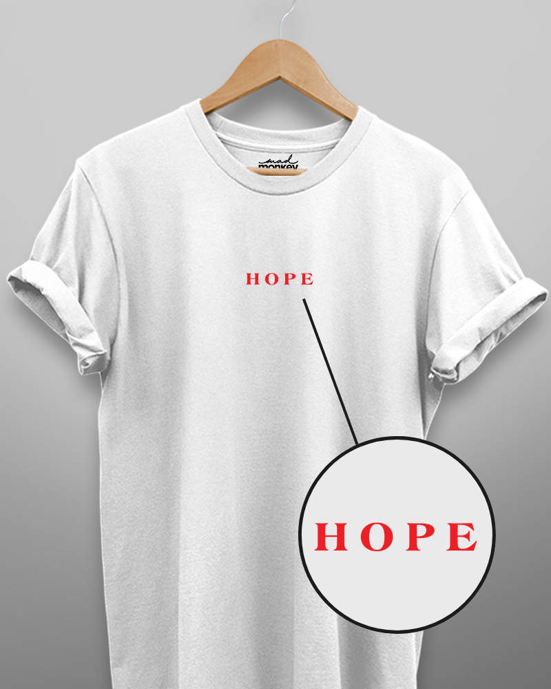 Hope Minimal Unisex T-shirt White