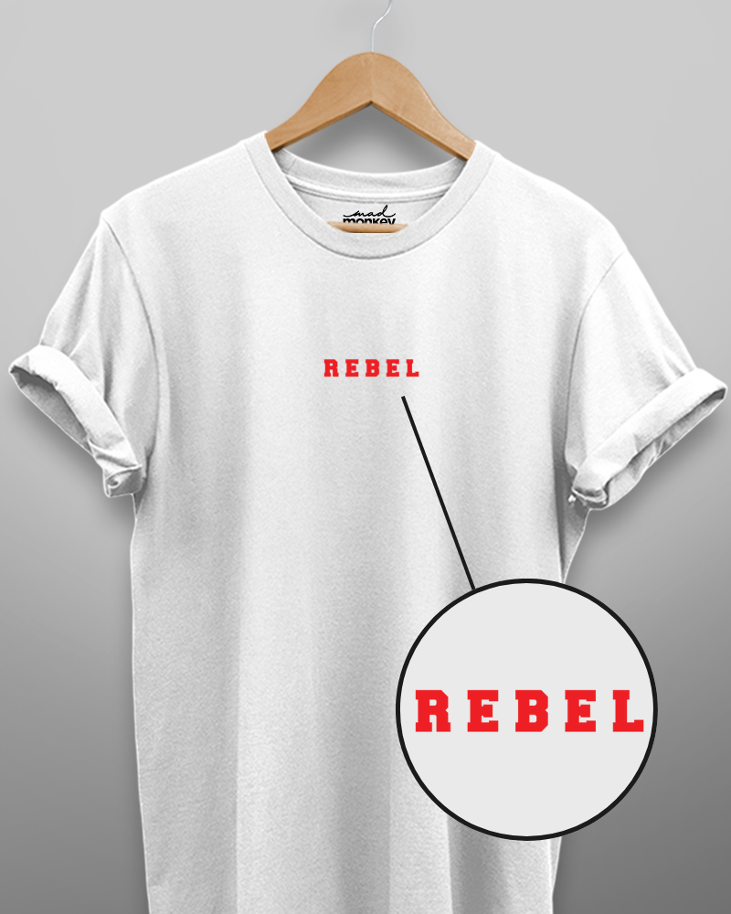 Rebel Minimal Unisex T-shirt White