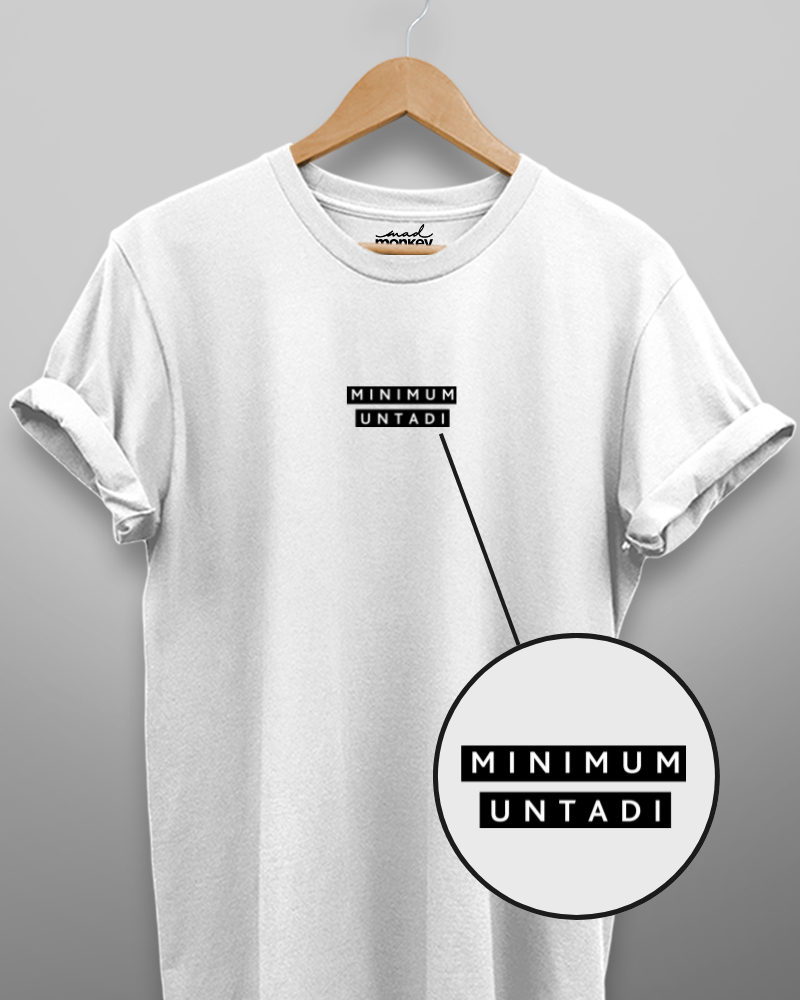 Minimum Untadi Minimal Unisex T-shirt White