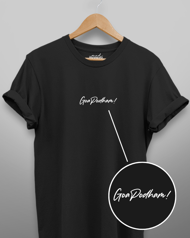 Goa Podham Minimal Unisex T-shirt Black