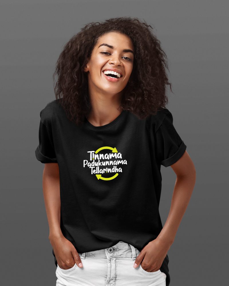 Tinnama Padukunnama Telarindha Unisex T-shirt Black