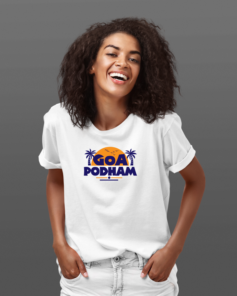 Goa Podham Unisex T-shirt White - Mad Monkey