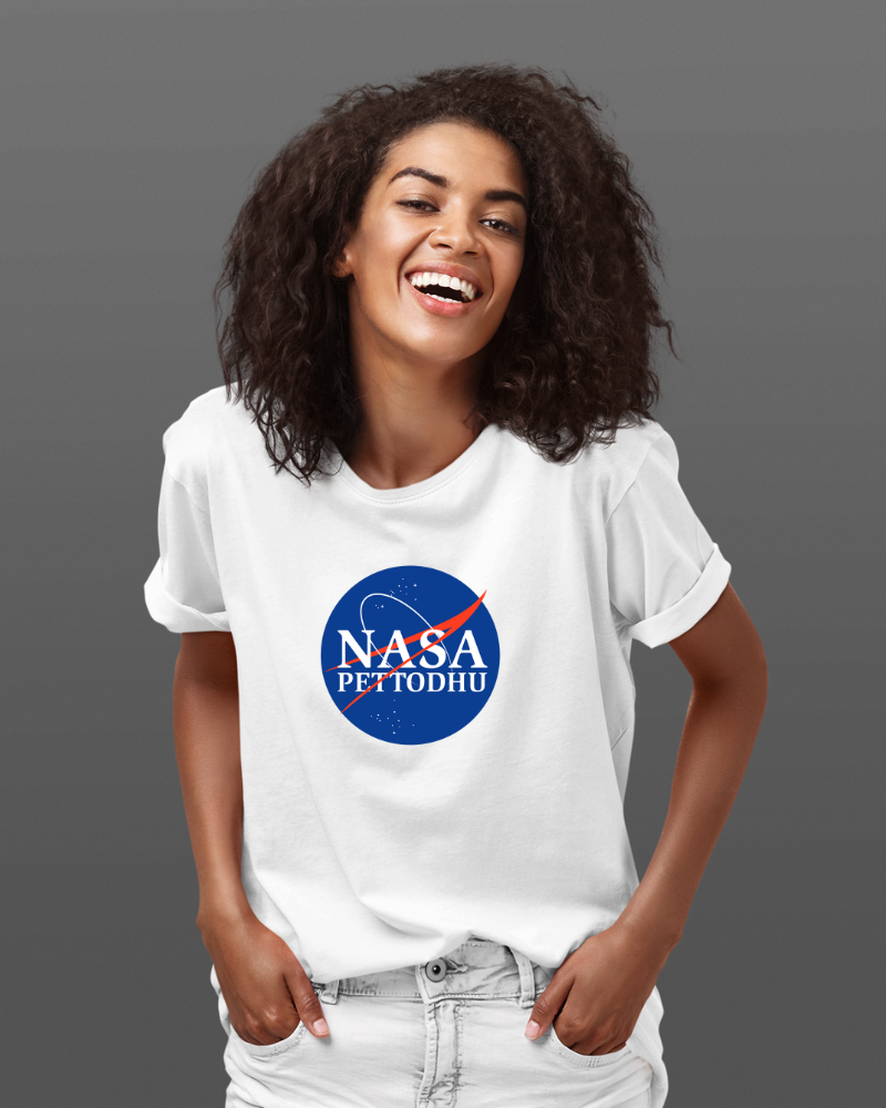 NASA PETTODHU Unisex T-shirt White - Mad Monkey