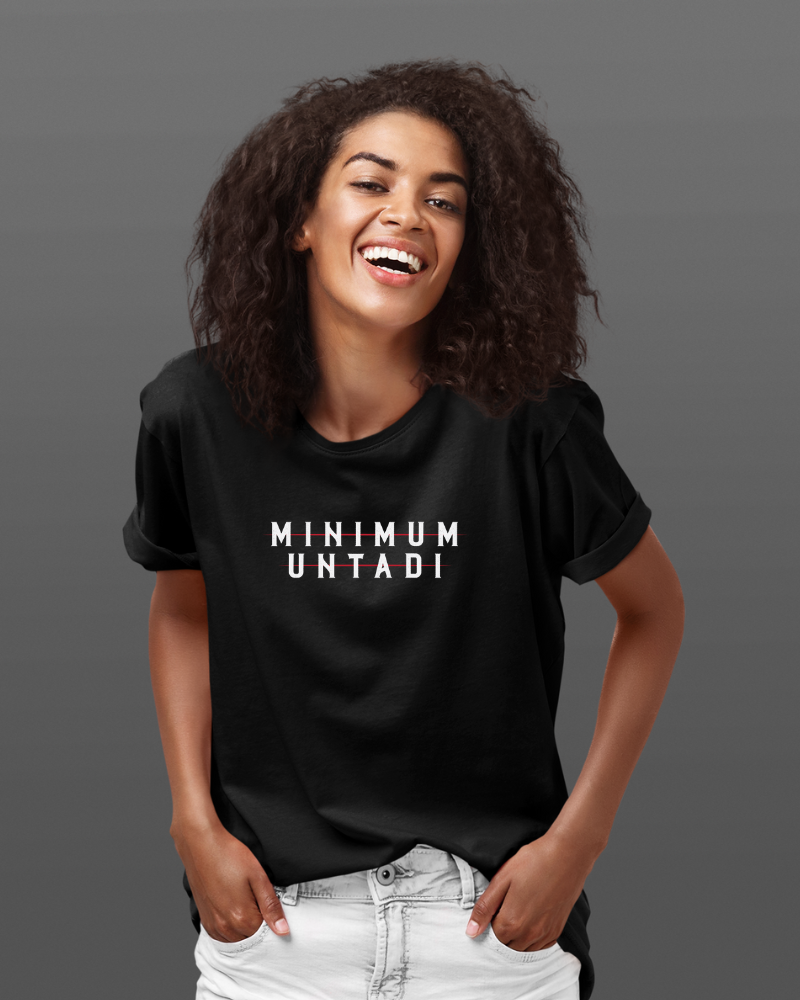 Minimum Untadi Unisex T-shirt Black - Mad Monkey