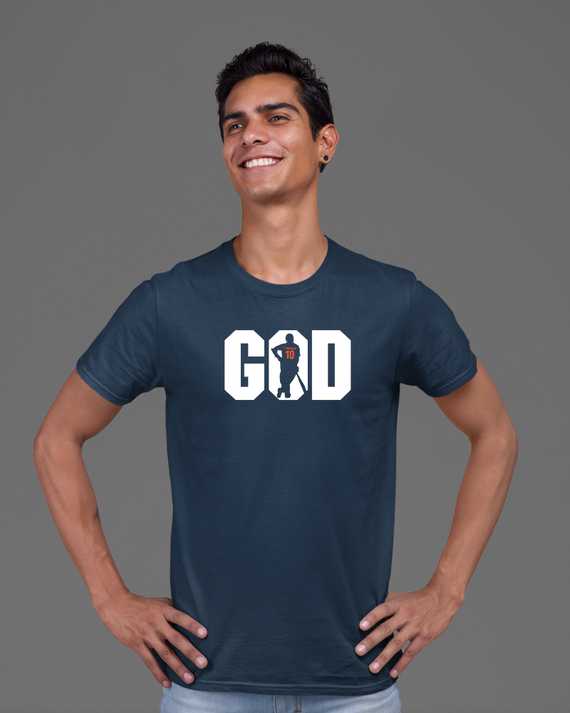 The GOD - Sachin Tendulkar Unisex T-shirt Navy Blue