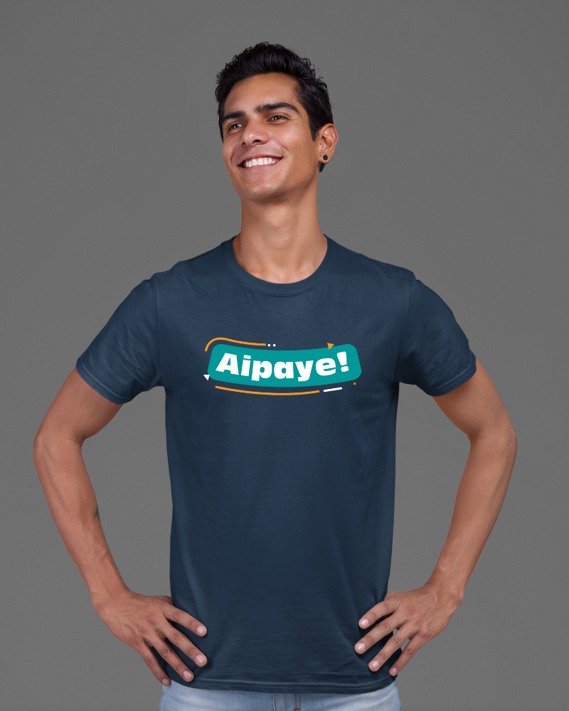 Aipaye! Unisex T-shirt Navy Blue