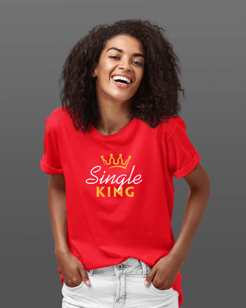 Single King Unisex T-shirt Red