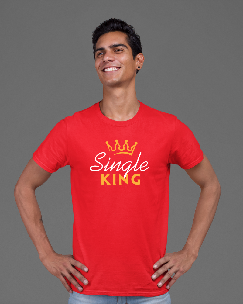 Single King Unisex T-shirt Red
