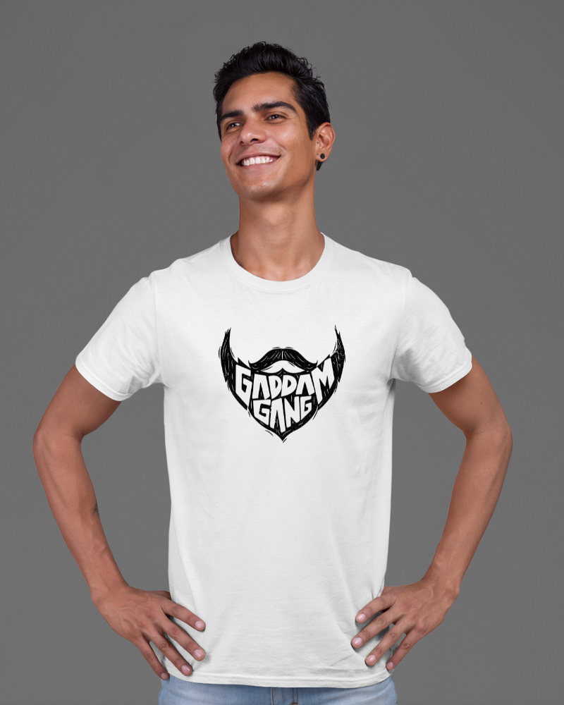 Gaddam Gang Unisex T-shirt White - Mad Monkey