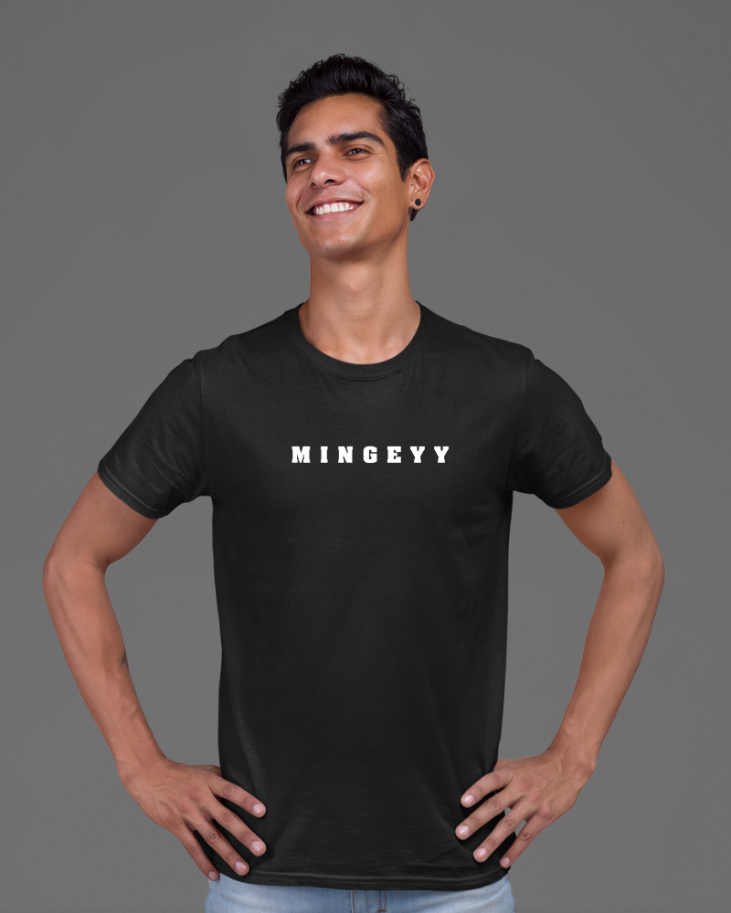 Mingeyy Unisex T-shirt Black