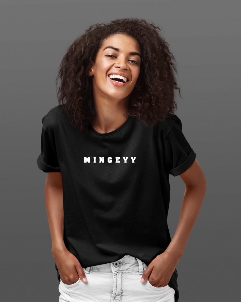 Mingeyy Unisex T-shirt Black