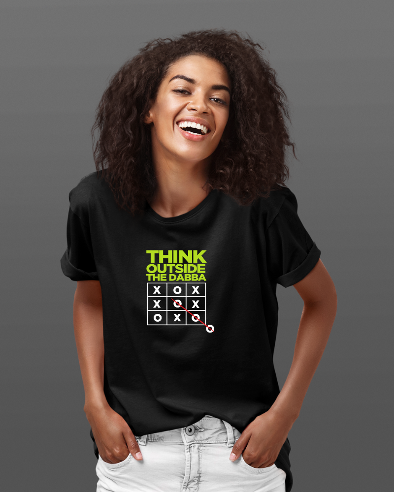 Think Outside the Dabba Unisex T-shirt Black