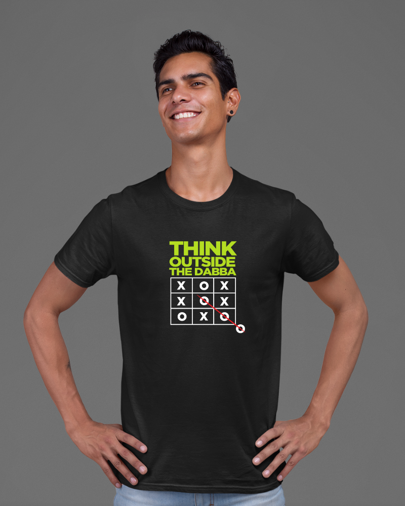 Think Outside the Dabba Unisex T-shirt Black