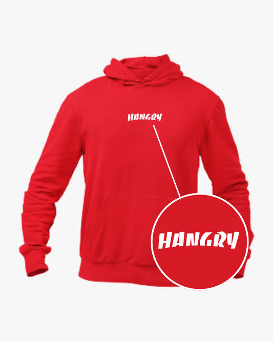 Hangry Minimal Unisex Hoodie Red