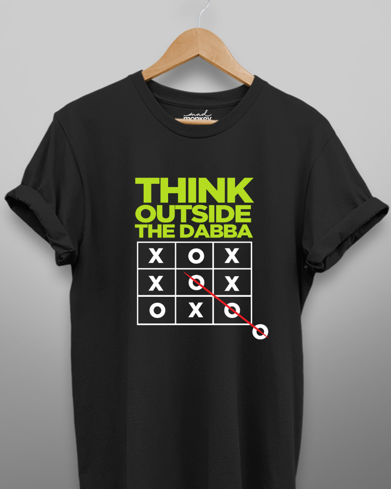 Think Outside the Dabba Unisex T-shirt Black
