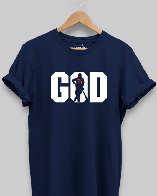 The GOD - Sachin Tendulkar Unisex T-shirt Navy Blue