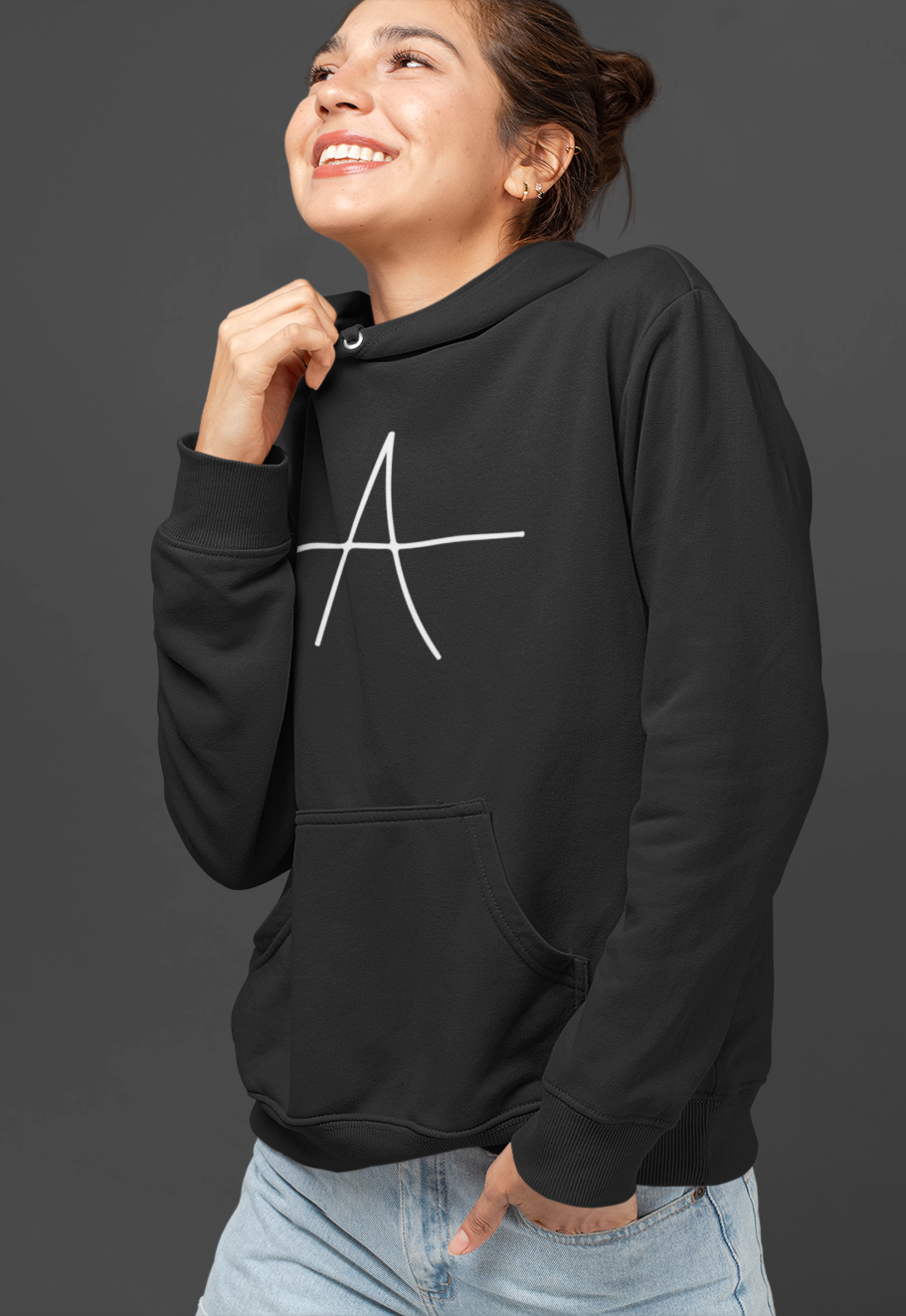 Allu Arjun AA Black Unisex Hoodie - ateedude