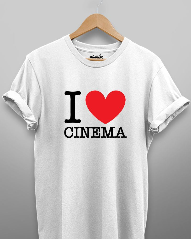 I Love Cinema Unisex T-shirt White